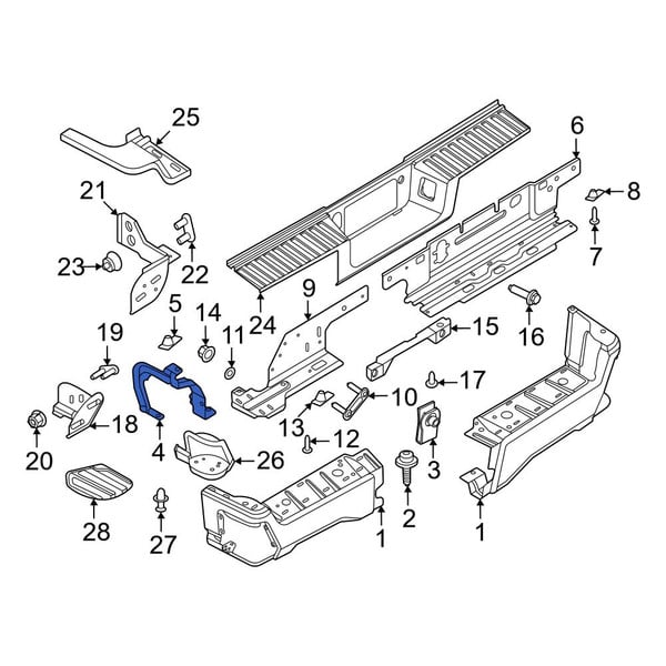 Bản Lề Capo Trước Phải Ford Ranger Mã phụ tùng JB3Z16796A