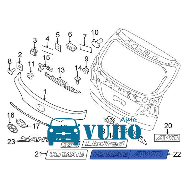 Logo Chữ Ford Ford Escape Mã phụ tùng E11651710A
