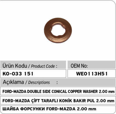 Long Đen Kim Phun Ford Ranger Mã phụ tùng WE0113H51