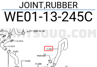 Ti Ô Tăng Áp Đường Khí Nạp Ford Ranger Mã phụ tùng we0113245c