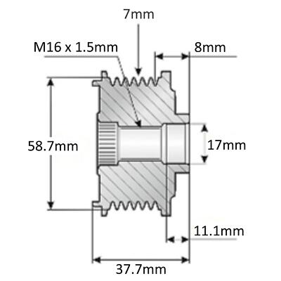 Buli Máy Phát Ford Transit OEM 535012810