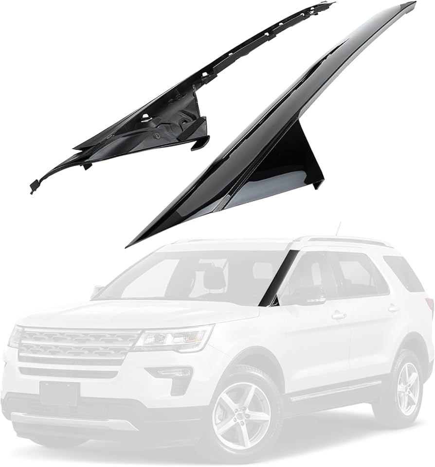 Nẹp Chân Kính Chắn Gió Trước Trái Ford Explorer Mã phụ tùng BB5Z7803145BA