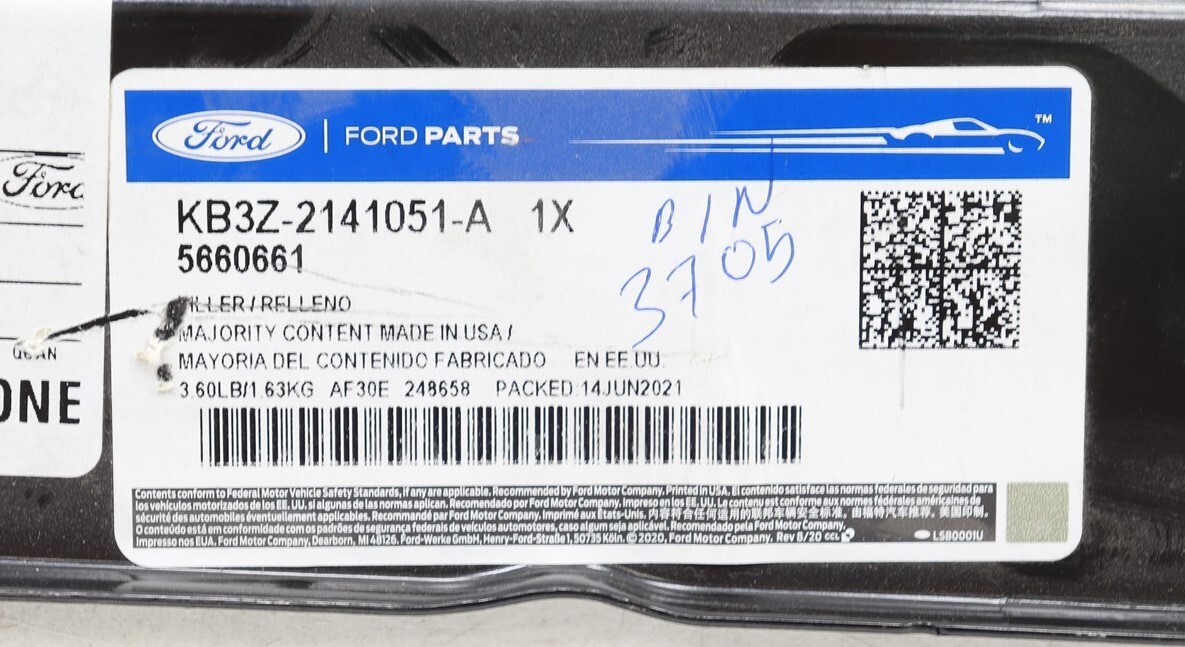 Chữ 4X4 Ford Ranger Mã phụ tùng EB3B41290D12AA5BAW