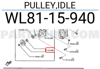 Pu Ly Tăng Dây Điều Hòa Ford Everest Mã phụ tùng WL8115940