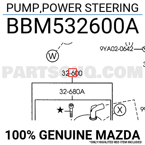 Bơm Trợ Lực Lái 2010 Ford Focus Mã phụ tùng BBM532600