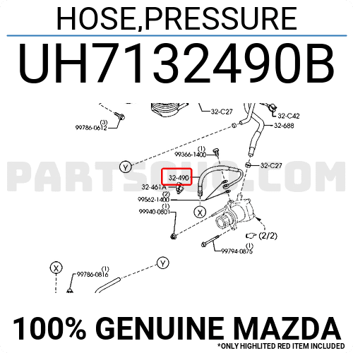 Tuy Ô Trợ Lực Lái Ford Ranger Mã phụ tùng UH7132490C