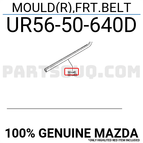 Nẹp Chân Chính Cánh Cửa Ngoài Trước Phải Ford Ranger Mã phụ tùng ur5650640d