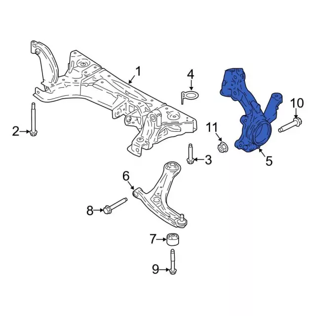 Ngõng May Ơ Trước Phải Ford Ecosport Mã phụ tùng CN1Z3K185G