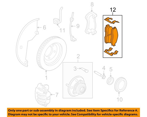 Má Phanh Trước Ford Fiesta Mã phụ tùng 8v5z2v001a