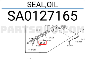 Phớt Cầu Sau Ford Everest Mã phụ tùng SA0127165