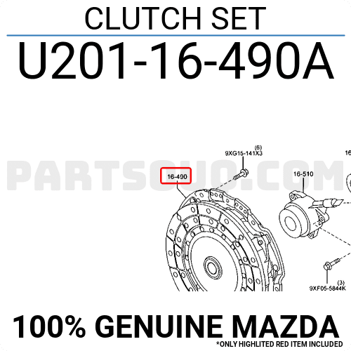 Bộ Bàn Ép - Lá Côn 2.2 Ford Ranger Mã phụ tùng U20116490A
