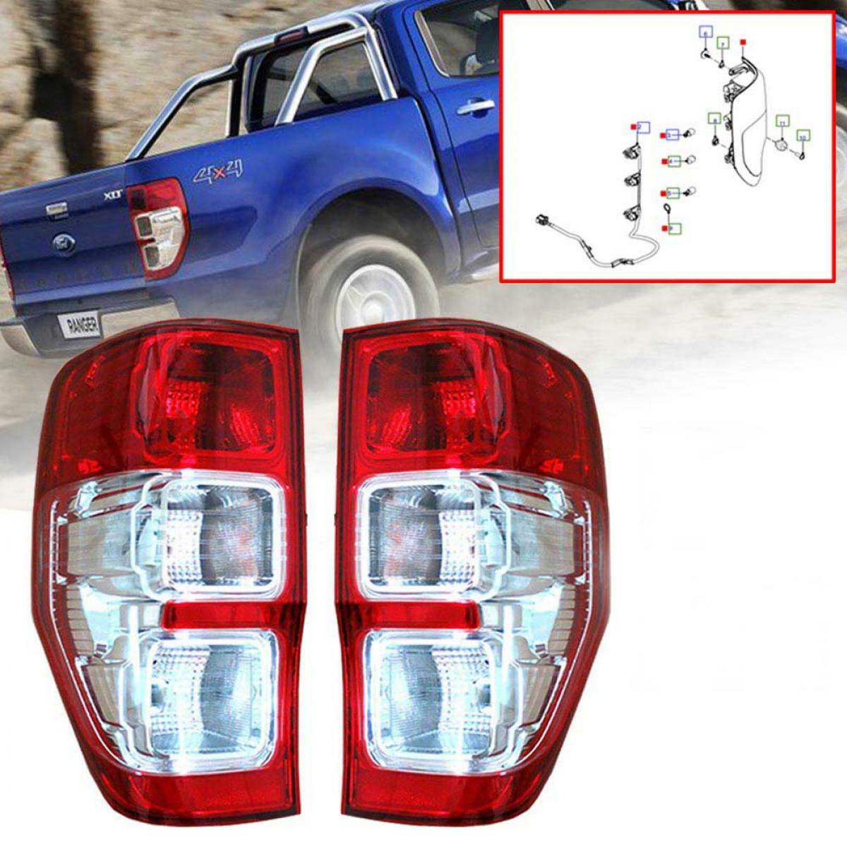Đèn Hậu Phải - Viền Đen Ford Ranger Mã phụ tùng DB3913404DA