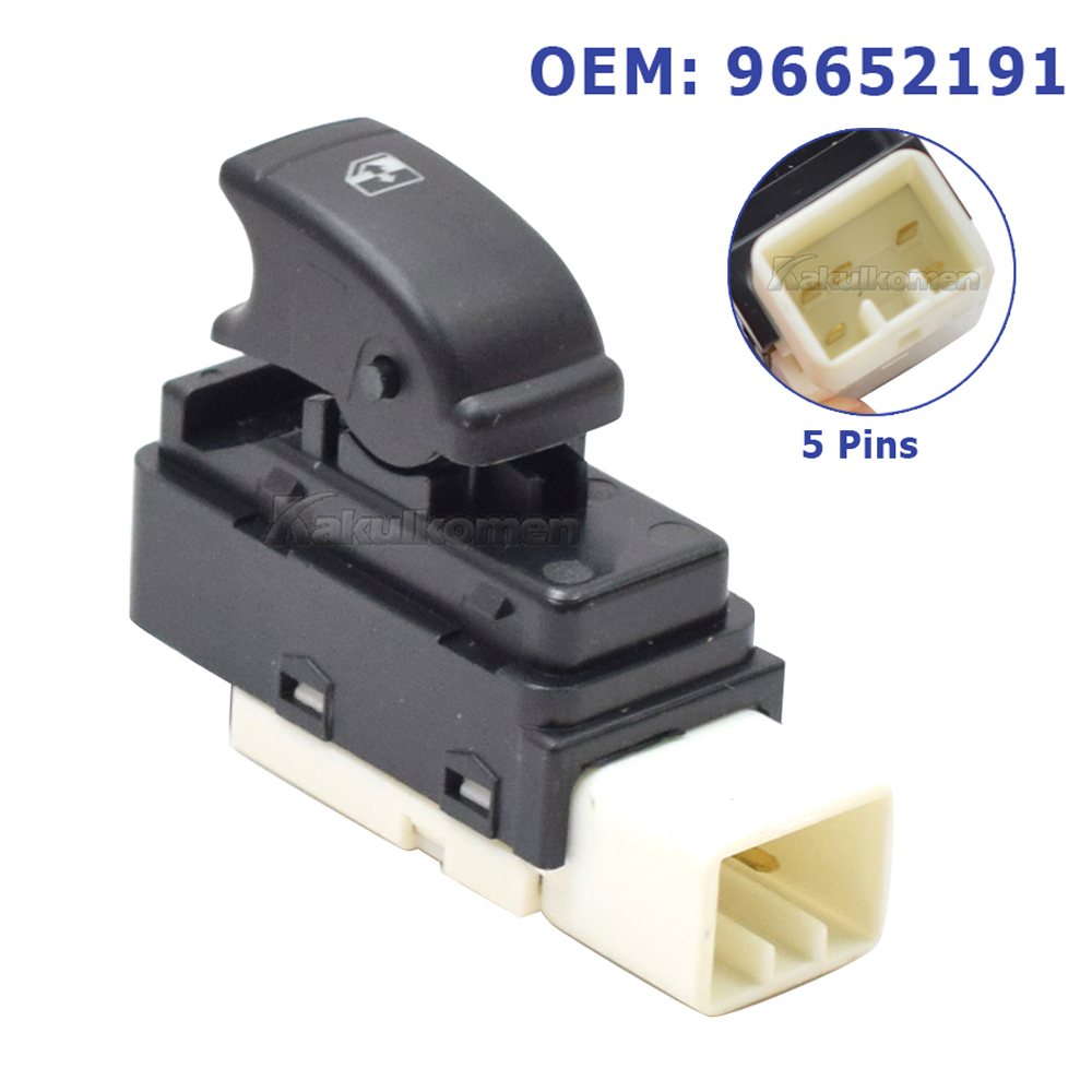 Công Tắc Lên Xuống Kính Cánh Cửa Trước Phải Chevrolet Aveo Mã phụ tùng 96652191