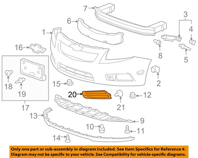 Ốp Đèn Gầm Phải Không Đèn Gầm Chevrolet Cruze Mã phụ tùng 94831150