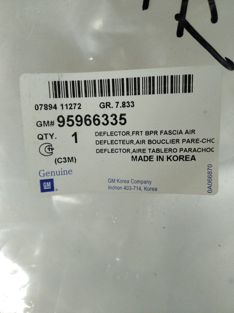 Chắn Bùn Gầm Máy Giữa Chevrolet Spark OEM 95966335