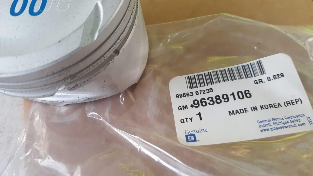 Piston 1.6L - Cos 0 Chevrolet Lacetti Mã phụ tùng 96389106