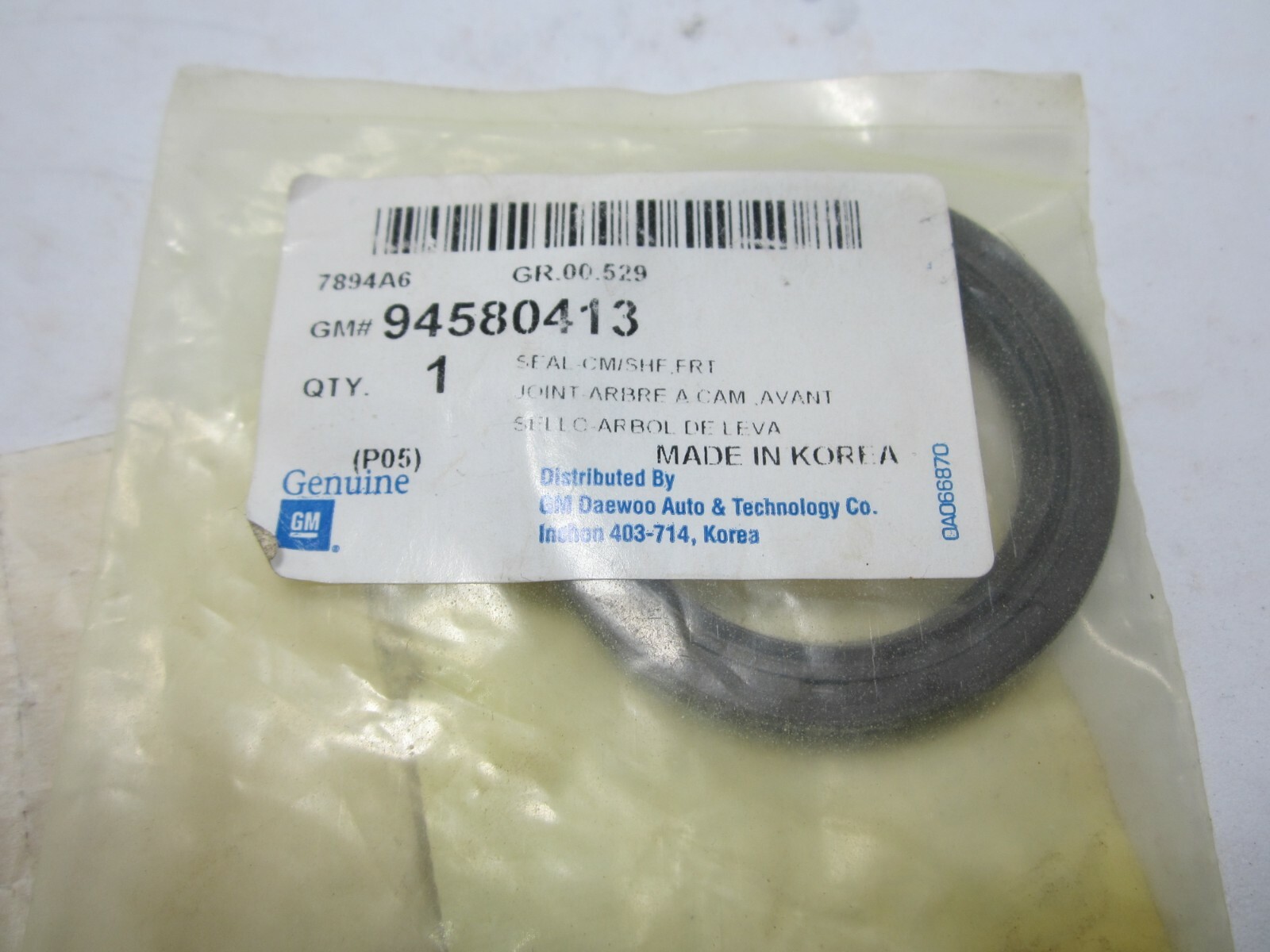 Phớt Trục Cam 1.6L Chevrolet Lacetti OEM 94580413-KOS