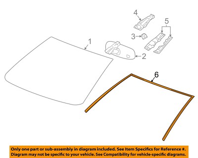 Gioăng Kính Chắn Gió Trước Chevrolet Spark Mã phụ tùng 95967121