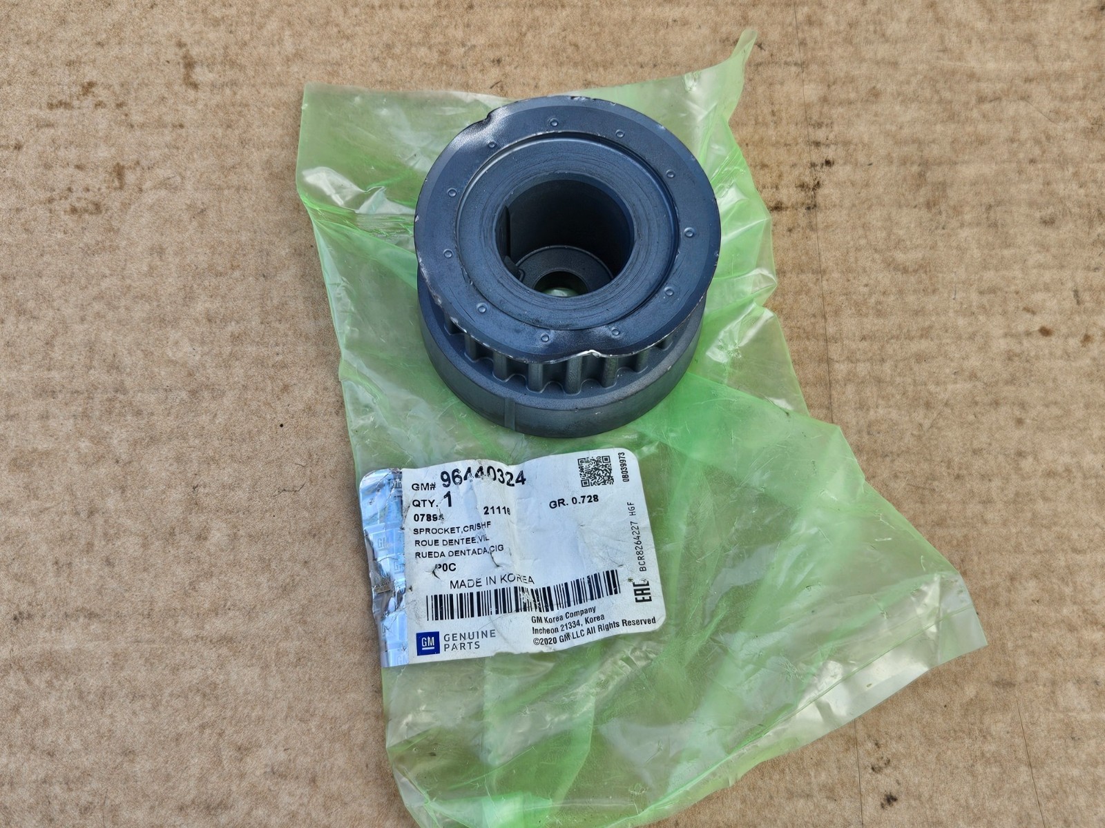 Bánh Răng Trục Cam Chevrolet Captiva Mã phụ tùng 96440324