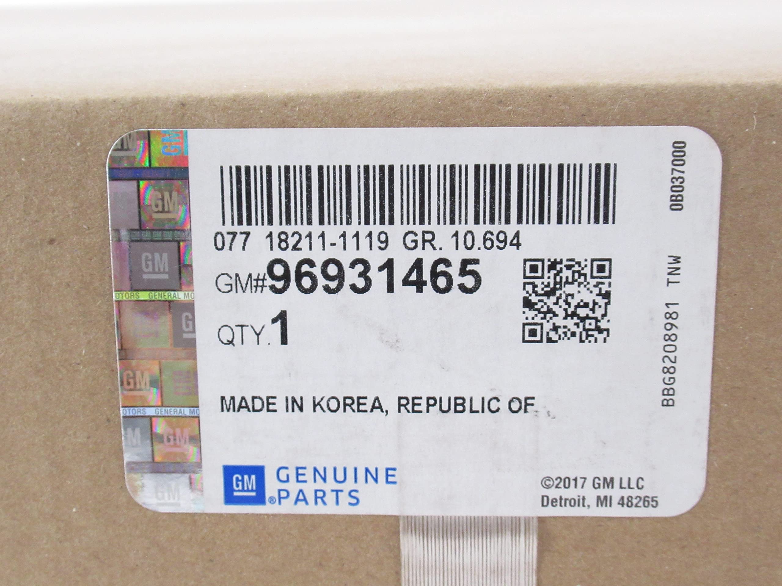 Gioăng Khung Cánh Cửa Trước - L Chevrolet Cruze Mã phụ tùng 96931465