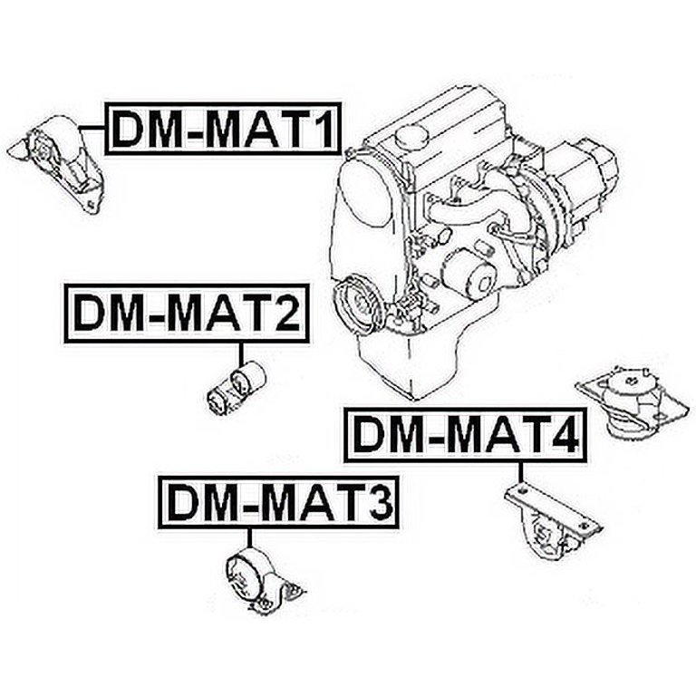 Chân Máy Số 8 Chevrolet Spark OEM 96314229-OE