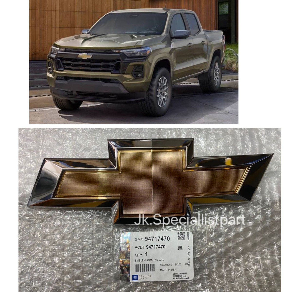 Biểu Tượng Chữ Thập Trước Chevrolet Colorado Mã phụ tùng 94717470