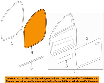 Gioăng Cánh Cửa Trước Trái Chevrolet Cruze Mã phụ tùng 95021340