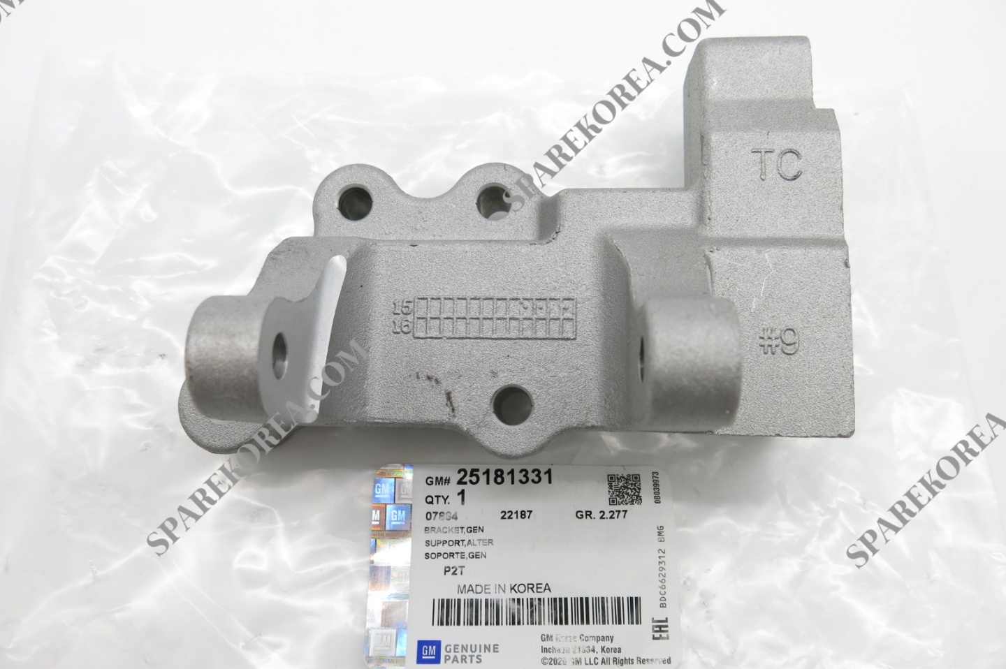 Giá Bắt Máy Phát Chevrolet Spark Mã phụ tùng 25181331