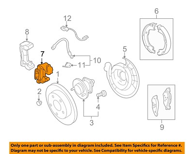 Cụm Xương Phanh Sau Trái Chevrolet Captiva Mã phụ tùng 96626074