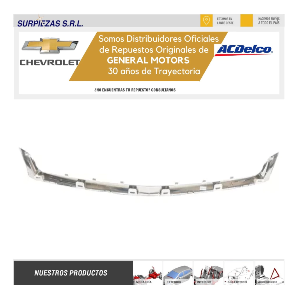 Nẹp Mạ Ca Lăng Dưới Chevrolet Colorado Mã phụ tùng 52074298
