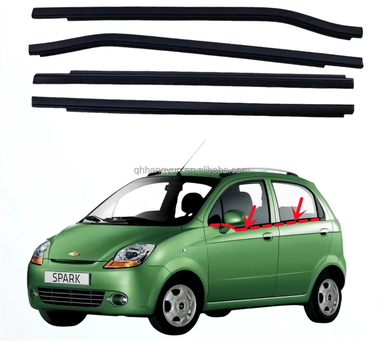 Nẹp Chân Kính Cánh Cửa Ngoài Trước Trái Chevrolet Spark Mã phụ tùng 96601516