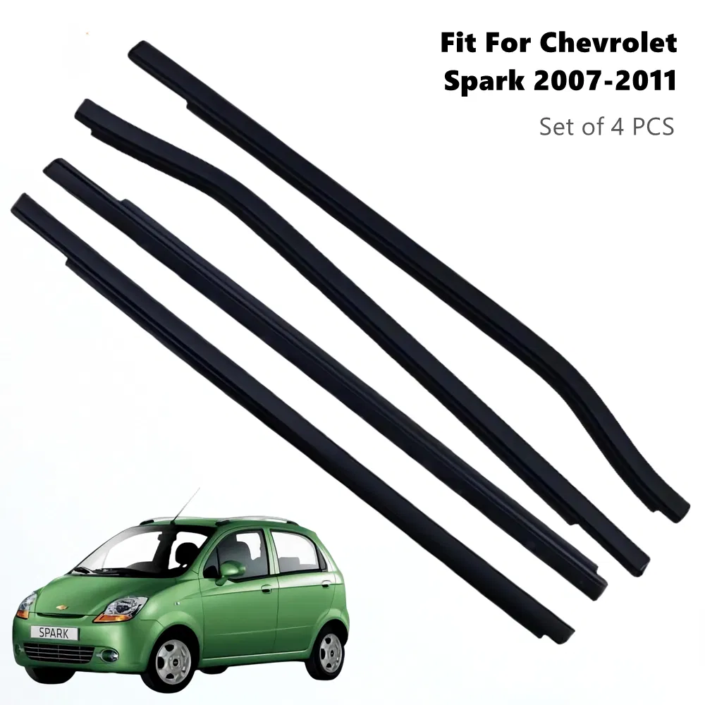 Nẹp Chân Kính Cánh Cửa Ngoài Trước Trái Chevrolet Spark Mã phụ tùng 96601518