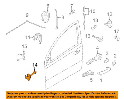 Hạn Chế Hành Trình Cửa Trước Trái Chevrolet Aveo Mã phụ tùng 42623097