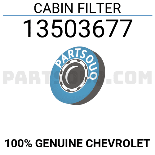 Lọc Gió Điều Hòa Chevrolet Cruze Mã phụ tùng 13503677