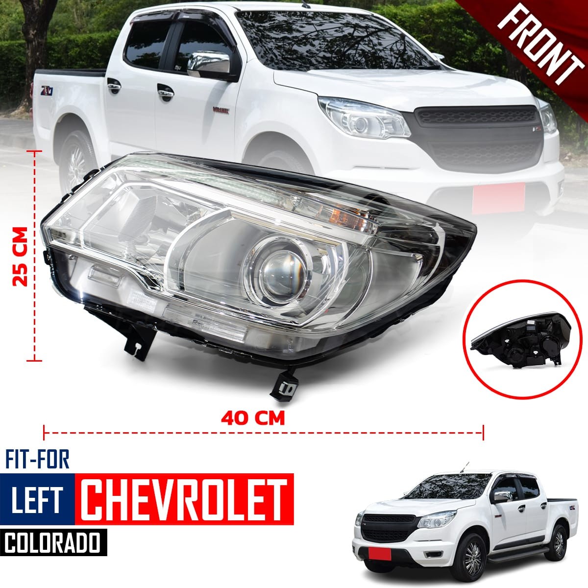 Đèn Pha Trái Chevrolet Colorado Mã phụ tùng 94708896