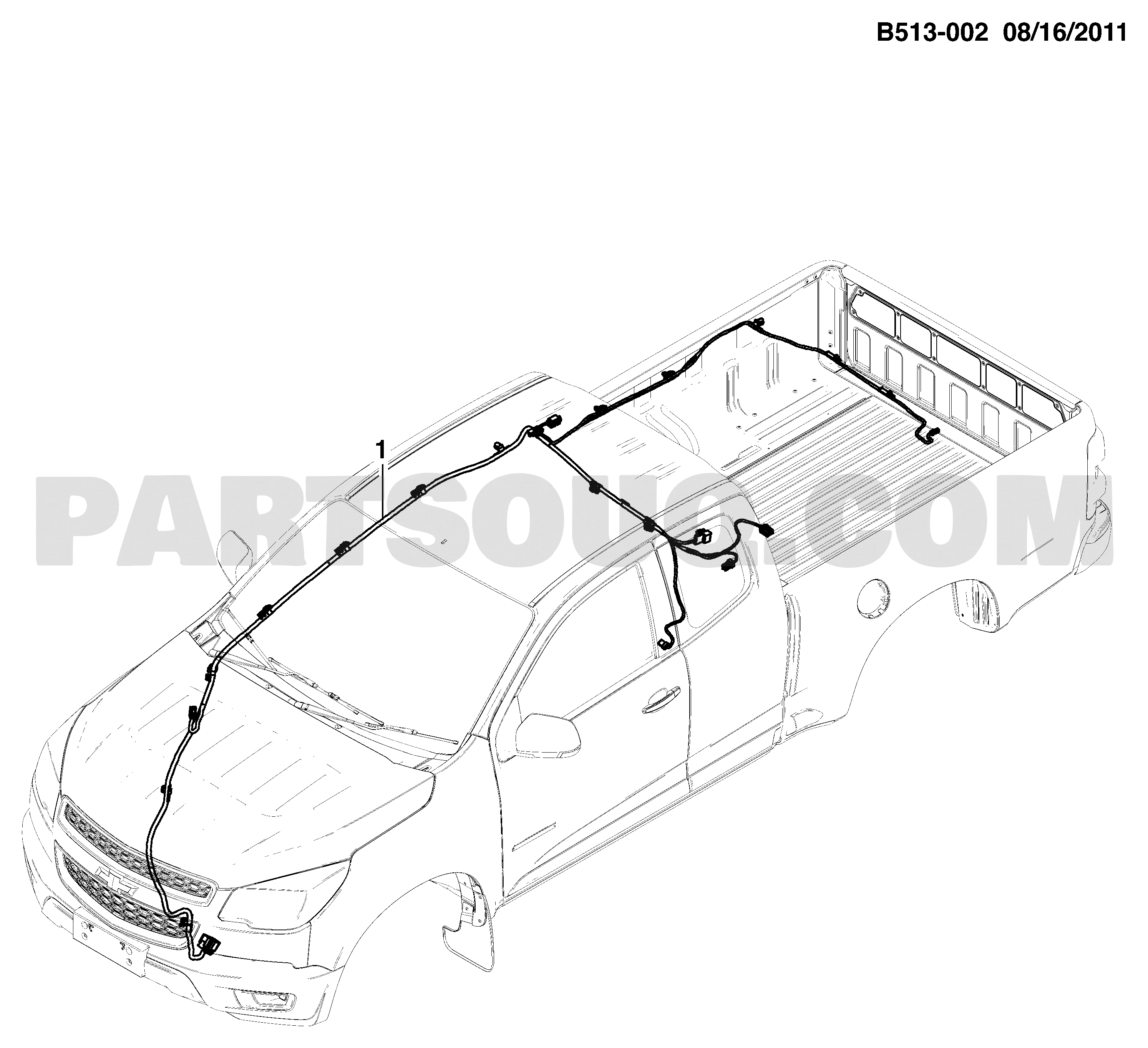 Đèn Pha Trái Không Led Chevrolet Colorado Mã phụ tùng 52114973