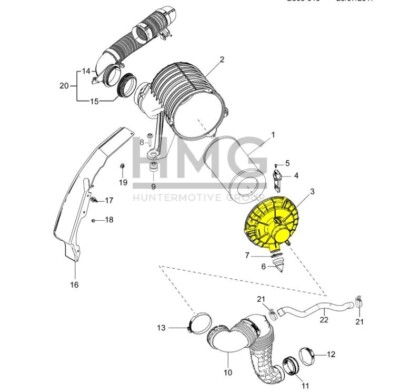 Nắp Hộp Lọc Gió Dưới Chevrolet Colorado Mã phụ tùng 52100555