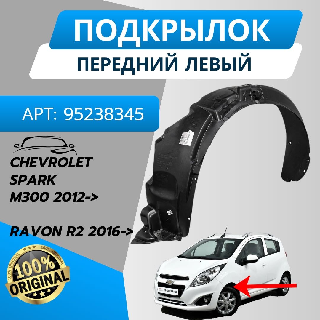 Lòng Dè Chắn Bùn - L Chevrolet Spark Mã phụ tùng 95238345