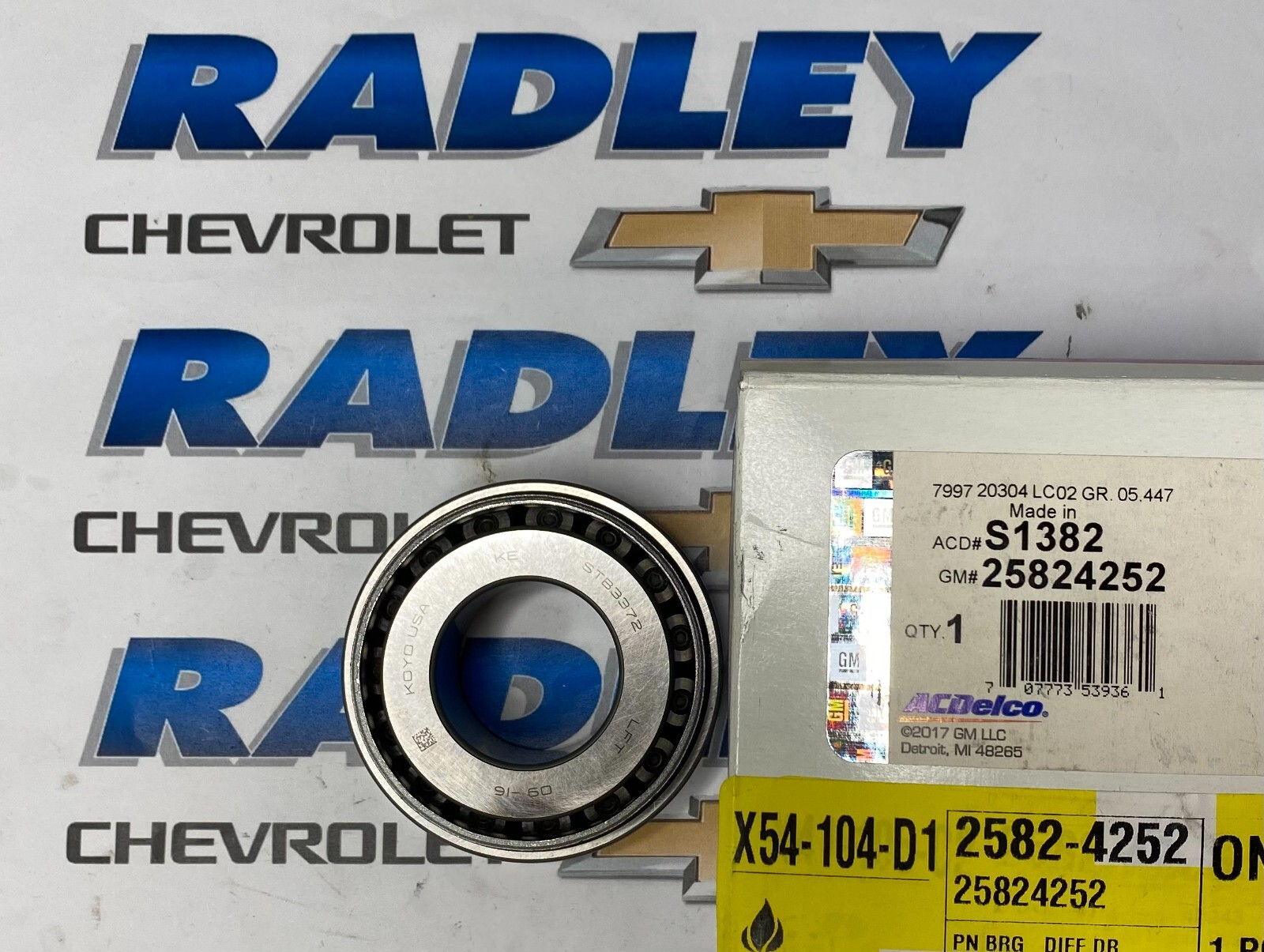 Bi Cầu Cầu Sau Chevrolet Colorado Mã phụ tùng 25824252