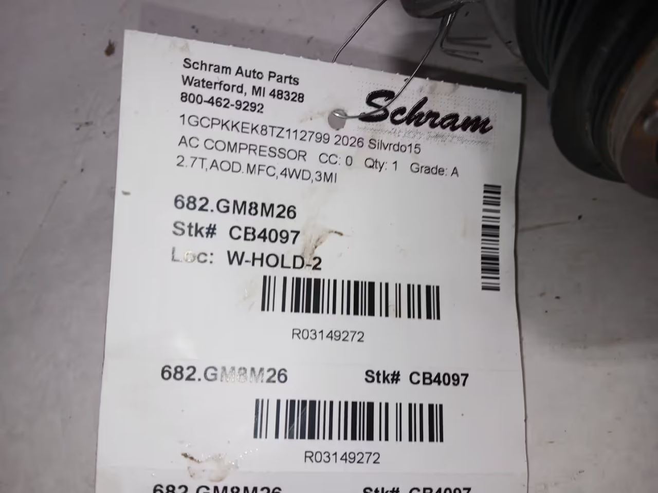 Guốc Phanh Sau Chevrolet Cruze OEM 13304927-AC