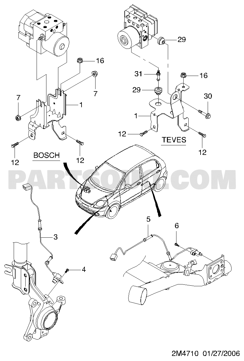 Nẹp Cánh Cửa Trước Trái Chevrolet Spark Mã phụ tùng 96657019
