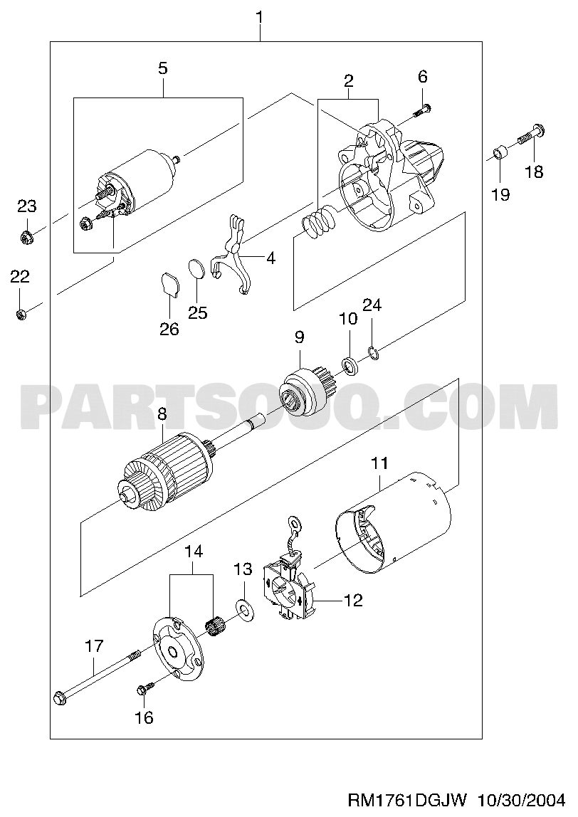 Máy Đề Chevrolet Spark OEM 96518887-MANDO