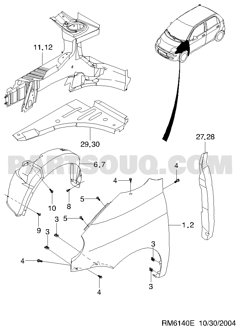 Máy Đề Chevrolet Spark OEM 96518887-MANDO
