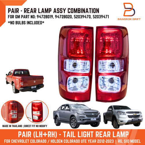 Đèn Hậu Trái Không Led Chevrolet Colorado Mã phụ tùng 94728020