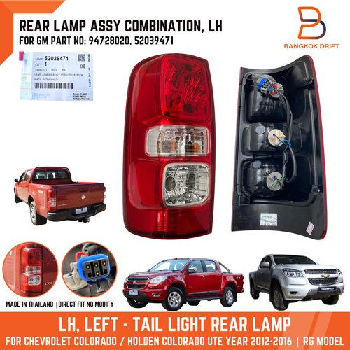 Đèn Hậu Trái Không Led Chevrolet Colorado Mã phụ tùng 94728020
