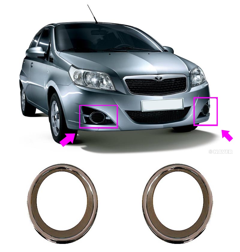 Ốp Mạ Đèn Gầm Phải Chevrolet Aveo Mã phụ tùng 96808192
