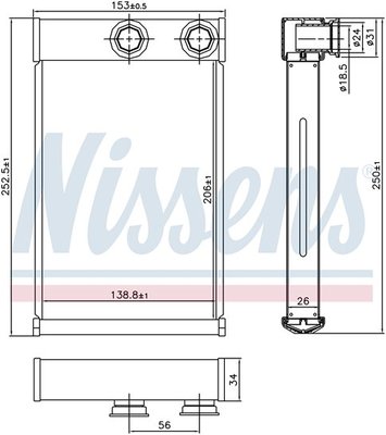 Giàn Sưởi Trong Xe Chevrolet Cruze Mã phụ tùng 13263329