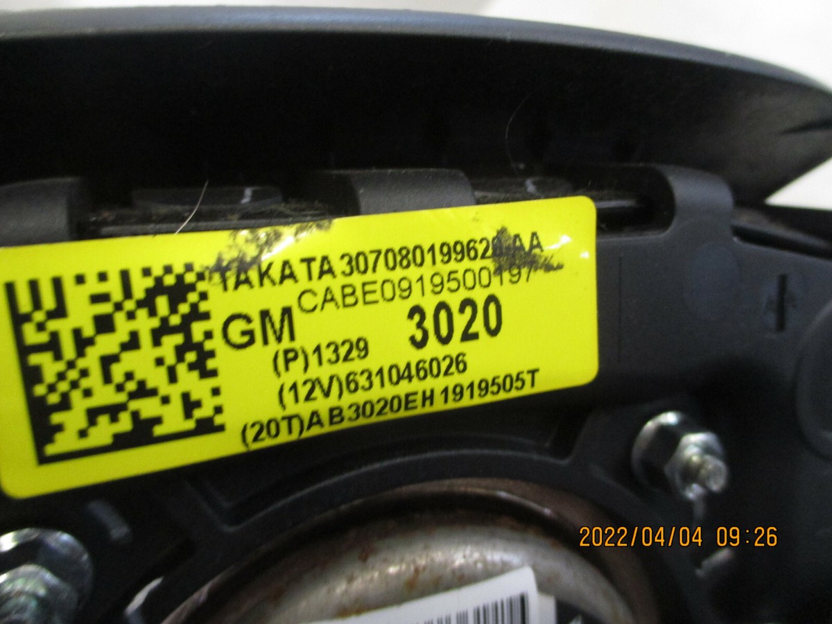 Túi Khí Chính Màu Đen Chevrolet Cruze Mã phụ tùng 13293020