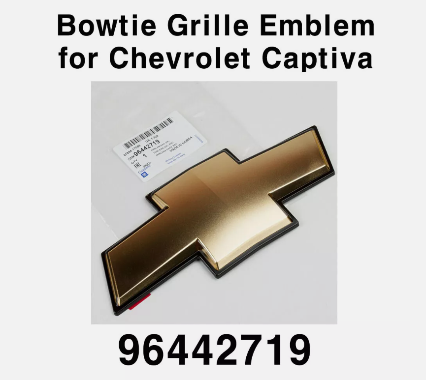 Biểu Tượng Chữ Thập Chevrolet Captiva Mã phụ tùng 96442719