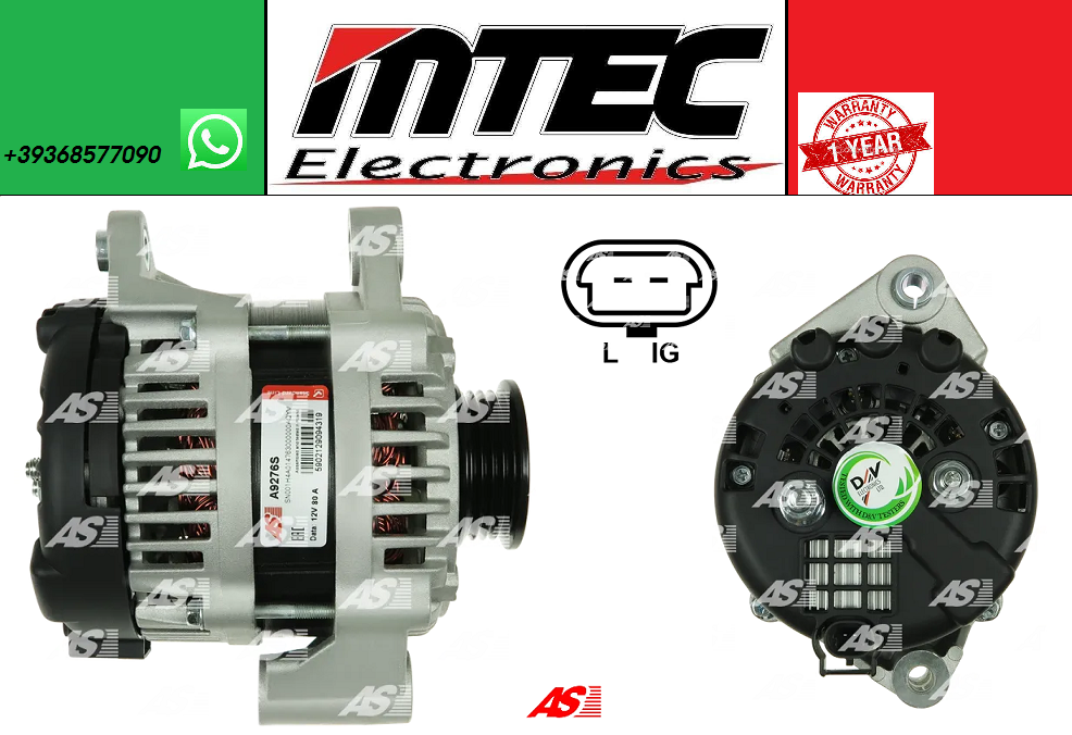 Máy Phát Điện Daewoo Matiz Mã phụ tùng 96843503